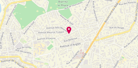 Plan de BATUT Anna, 54 Avenue d'Etienne, 64200 Biarritz