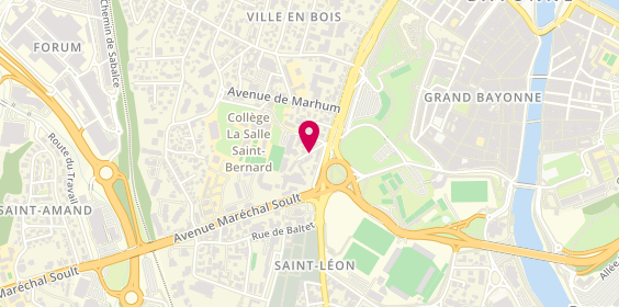 Plan de PERCHICOT Sabine, 3 Rue Gentil Ader, 64100 Bayonne