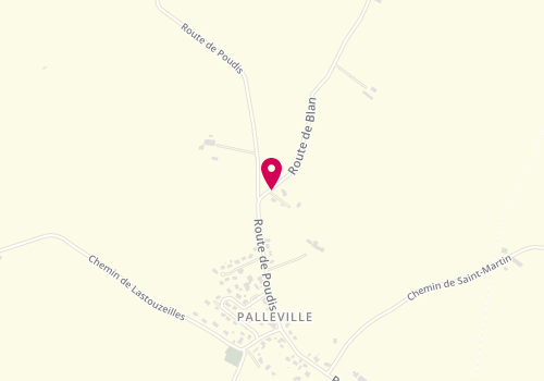 Plan de VILLES Mathilde, 6 Route de Blan, 81700 Palleville