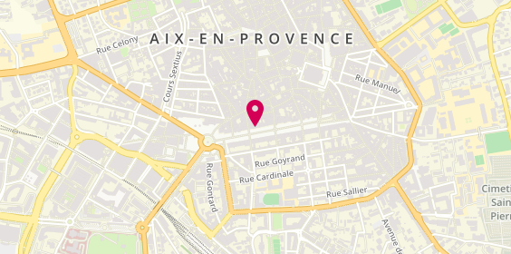 Plan de GUILLOT Charlotte, 19 Cours Mirabeau, 13100 Aix-en-Provence