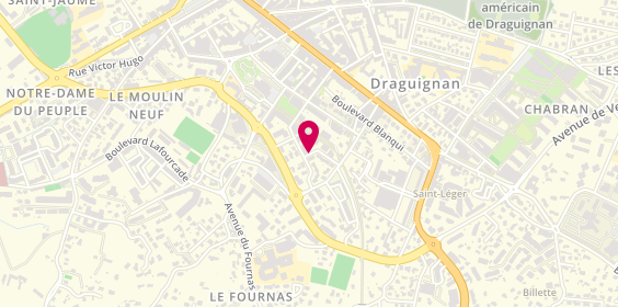 Plan de RENOUX Nathalie, 104 Rue Francois Mimault, 83300 Draguignan
