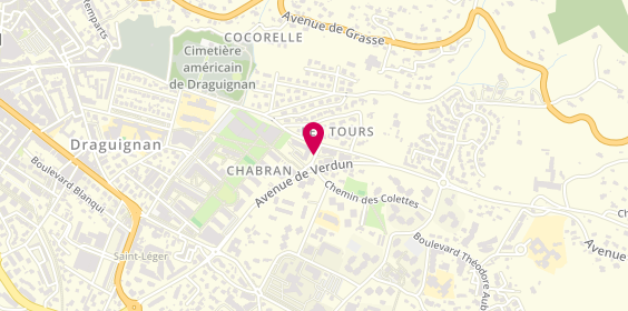 Plan de THOMAS Virginie, 33 Rue Olivier Descamps, 83300 Draguignan