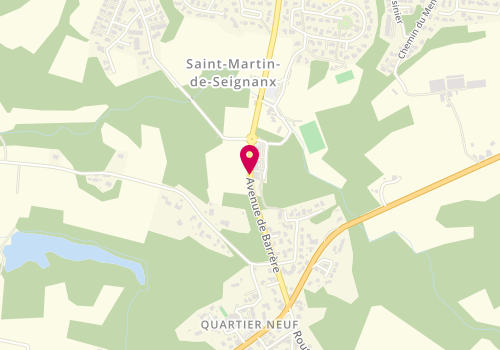 Plan de MOYA Marie Christine, 102 Rue Marie Curie, 40390 Saint-Martin-de-Seignanx