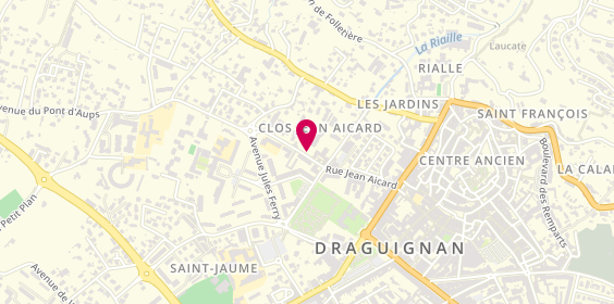 Plan de BOUVART-FOUQUES Cécile, 318 Rue Jean Aicard, 83300 Draguignan