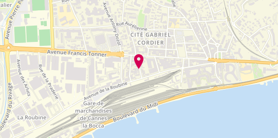 Plan de RABIER Elodie, 16 Rue Léon Goyet, 06150 Cannes