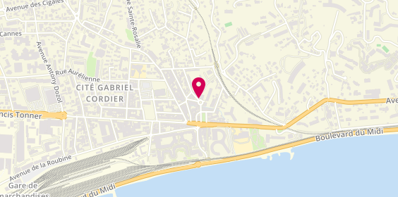 Plan de ATIK Farida, 14 Rue du Bosquet, 06151 Cannes