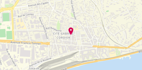 Plan de LECLERCQ Marine, 19 Boulevard Louis Négrin, 06150 Cannes