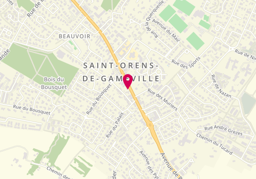 Plan de DEROUET Jessica, 56 Avenue de Gameville, 31650 Saint-Orens-de-Gameville