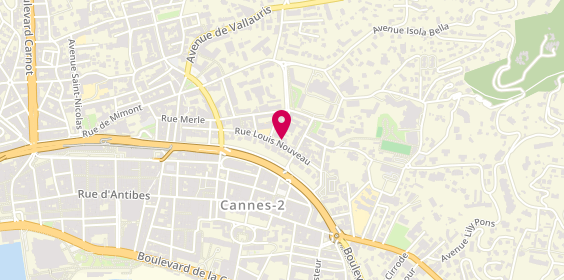 Plan de BONOPERA Frédérique, 11 Rue Colmar, 06400 Cannes