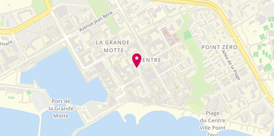 Plan de ALCOVERE Nathalie, 104 Rue Frédéric Mistral, 34280 La Grande-Motte
