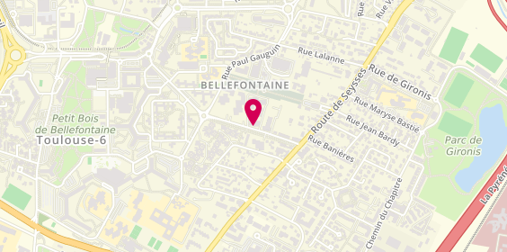 Plan de OUADAH Mohamed Nâdir, 22 Allée de Bellefontaine, 31100 Toulouse