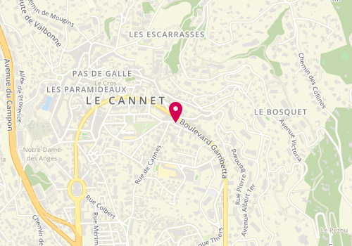 Plan de LENOIR Géraldine, 3 Rue des Orangers, 06110 Le Cannet