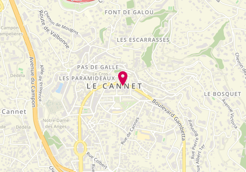 Plan de LAGARDE Laura, 21 Boulevard Sadi Carnot, 06110 Le Cannet
