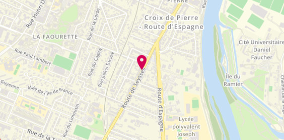 Plan de LECHENETIER Nicole, 381 Route de Seysses, 31100 Toulouse