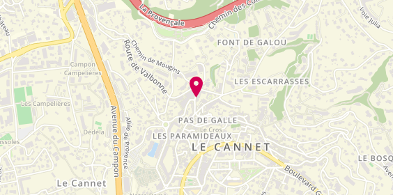 Plan de QUEREL Pierre Yves, 12 Route de Valbonne, 06110 Le Cannet