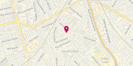 Plan de PIGNES GONZALEZ Claudine, 34 Rue Jean Sizabuire, 31400 Toulouse