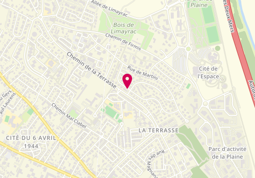 Plan de SAUVAGE Christelle, 1 Rue du Professeur Anglade, 31500 Toulouse