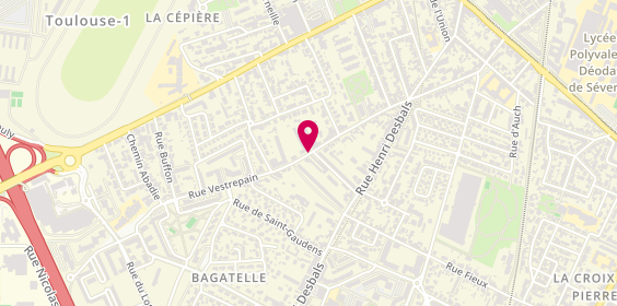 Plan de CAYREY Olivier, 37 Rue Vestrepain, 31100 Toulouse