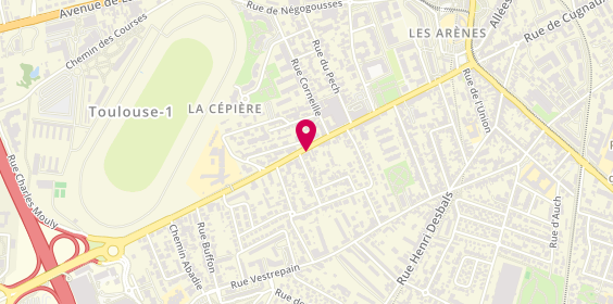 Plan de MAURY Sylvie, 348 Route de Saint Simon, 31100 Toulouse