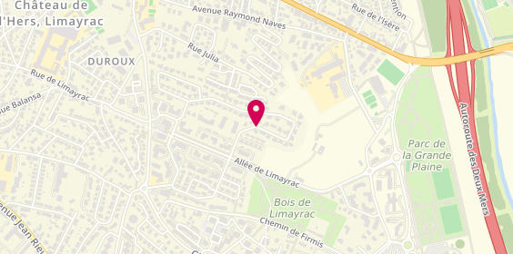 Plan de ARANDA Laure, 2 Rue des Vincennes, 31500 Toulouse