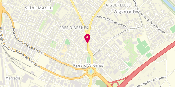 Plan de NEBOUT Jérôme, 158 Avenue de Palavas, 34070 Montpellier