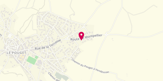Plan de AMALVY Eric, 2 Impasse Route de Montpellier, 34230 Le Pouget