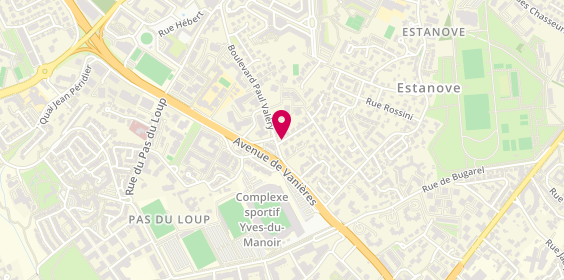 Plan de LAVAL Marie Christine, 2 Rue Simone Reynaud, 34000 Montpellier