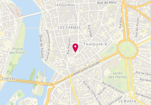 Plan de RUIZ Christel, 1 Ter Rue du Languedoc, 31000 Toulouse
