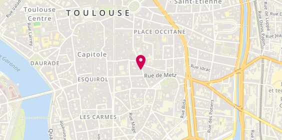 Plan de MAZET Véronique, 25 Rue Boulbonne, 31000 Toulouse