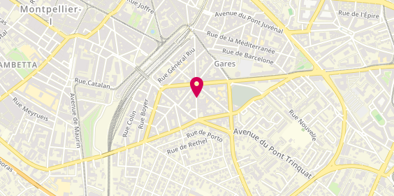 Plan de GANDUBERT Catherine, 41 Rue Henri René, 34000 Montpellier