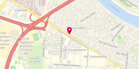 Plan de GANIOU Adeline, 256 Avenue de Grande Bretagne, 31300 Toulouse