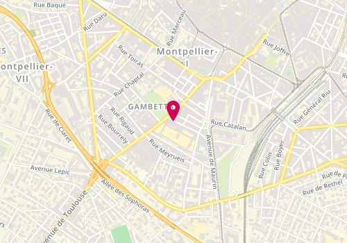 Plan de SICARD Alexandra, 6 Rue de Bercy, 34000 Montpellier