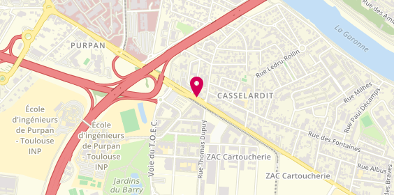 Plan de ISNARDON Sandrine, 286 Avenue de Grande Bretagne, 31300 Toulouse