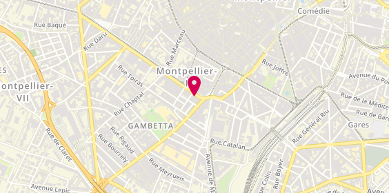 Plan de HUGUENIN Céline, 5 Cours Gambetta, 34000 Montpellier