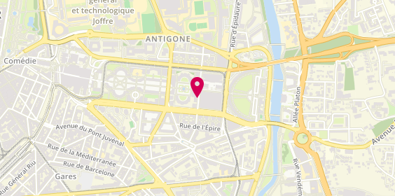 Plan de BONNET Nathalie, 145 Rue de l'Acropole, 34000 Montpellier