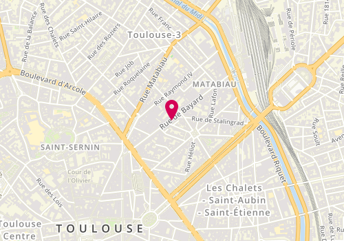 Plan de BOUDET Matthieu, 34 Rue de Bayard, 31000 Toulouse