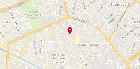 Plan de GLEIZES Catherine, 35 Place des Tiercerettes, 31000 Toulouse