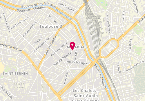 Plan de RIGONI Hélène, 55 Rue Bayard, 31000 Toulouse