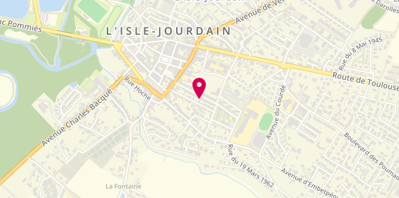 Plan de CANTAREL Elodie, 17 Boulevard Armand Praviel, 32600 L'Isle-Jourdain