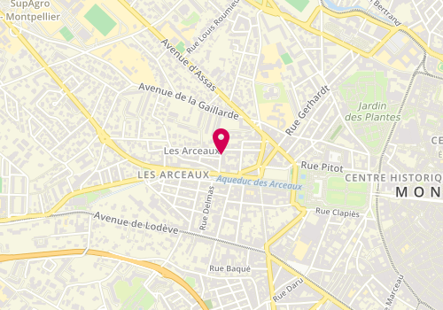 Plan de YVON Nicole, 5 Rue Fontenille, 34000 Montpellier