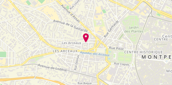 Plan de BOUCABEILLE-ORTIZ Françoise, 9 Bis Rue Marcel de Serres, 34000 Montpellier