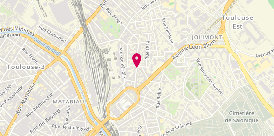 Plan de MERMET-BOUVIER Anne-Laure, 27 Rue des Champs Elysées, 31500 Toulouse