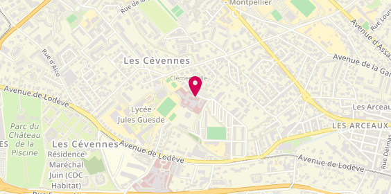 Plan de JACQUOTTE Dimitri, 25 Rue de Clementville, 34070 Montpellier