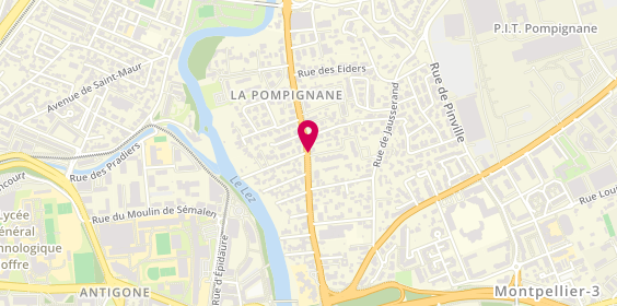Plan de GIOIOSA Antoinette, 900 Avenue de la Pompignane, 34000 Montpellier