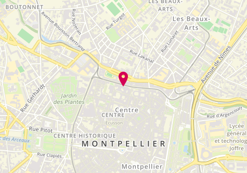 Plan de VILLARROYA Véronique, 26 Boulevard Pasteur, 34000 Montpellier
