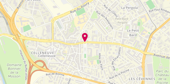 Plan de PELTIER Laurence, 2 Route de Lodeve, 34080 Montpellier