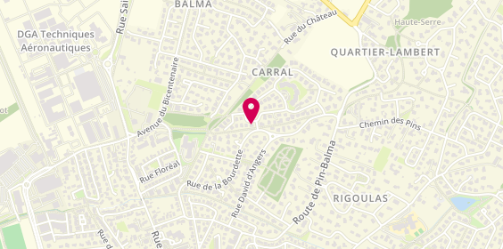 Plan de DUBOS Camille, 56 Rue Auguste Rodin, 31130 Balma