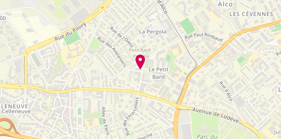 Plan de LEBLOND DIT GAILLARD Véronique, 5 Avenue du Petit Bard, 34080 Montpellier