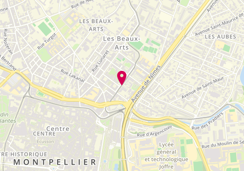 Plan de TOURNOUD Elise, 6 Rue de Substantion, 34000 Montpellier