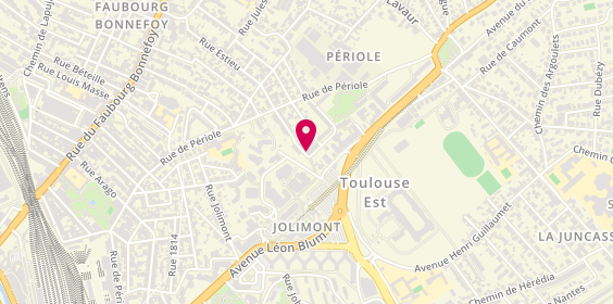 Plan de LARROQUE Catherine, 25 Rue Monserby, 31500 Toulouse